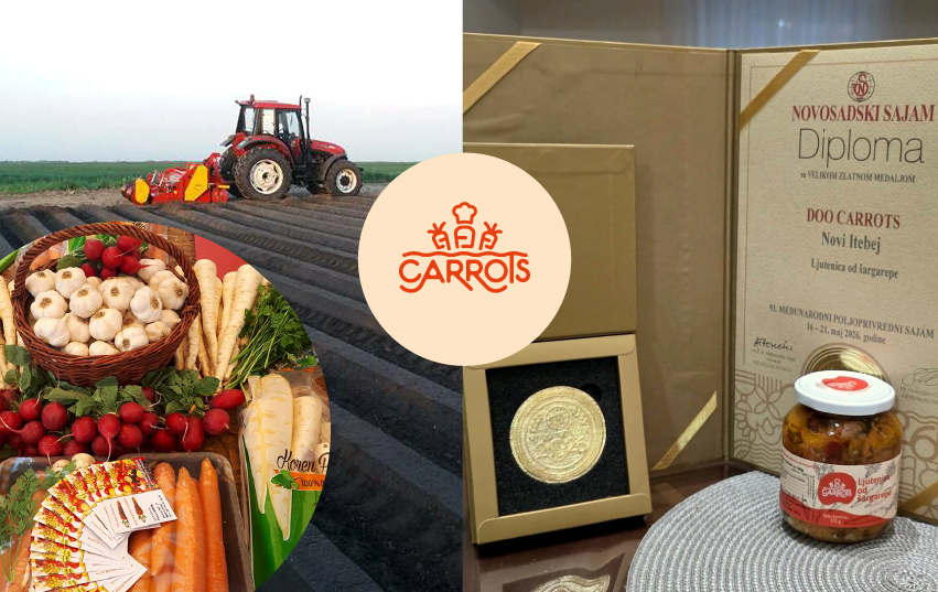 Carrots Doo Novi Itebej dobitnik zlatne medalje